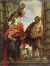 The Two Holy Saints John. Artist: Dyck, Sir Anthony van (1599-1641)
