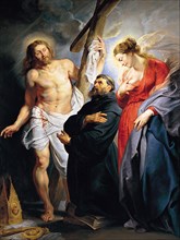 Saint Augustine Between Christ and the Virgin. Artist: Rubens, Pieter Paul (1577-1640)