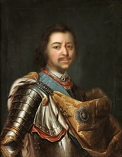 Portrait of Emperor Peter I the Great (1672-1725). Artist: Kupecky (Kupetzky), Jan (Johann) (1667-1740)