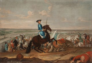 King Charles XII at the Battle of Narva on 19 November 1700. Artist: Krafft, David, von (1655-1724)