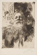 Auguste Rodin. Artist: Zorn, Anders Leonard (1860-1920)