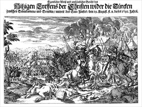 The Battle of Slankamen on August 19, 1691. Artist: Azelt (Atzelt), Johann (1654-1692)
