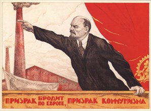 A spectre is haunting Europe - the spectre of Communism. Artist: Shcherbakov, V. (active 1920s)
