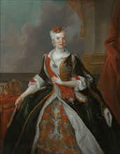 Portrait of Maria Josepha of Austria (1699-1757). Artist: Silvestre, Louis de (1675-1760)