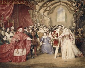 The Banquet of Henry VIII in York Place. Artist: Stephanoff, James (1789-1874)