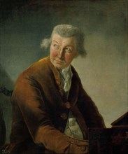 Portrait of Carl Friedrich Abel (1723-1787). Artist: Robineau, Alexandre-Auguste (1747-1828)