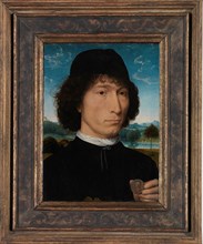 Portrait of a Man with a Roman Medal. Artist: Memling, Hans (1433/40-1494)