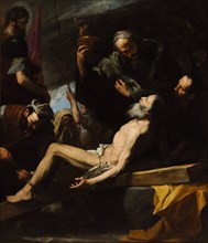 Martyrdom of Saint Andrew. Artist: Ribera, José, de (1591-1652)