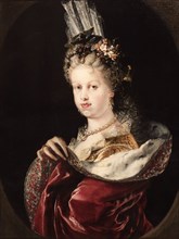Portrait of Queen Maria Luisa of Savoy. Artist: Meléndez, Miguel Jacinto (1679-1734)