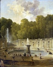 Washerwomen in a park. Artist: Robert, Hubert (1733-1808)
