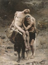 The Good Samaritan. Artist: Morot, Aimé Nicolas (1850-1913)