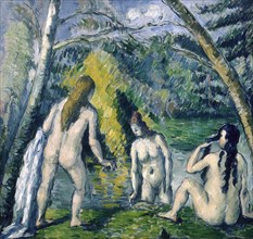 Trois Baigneuses (Three Bathers). Artist: Cézanne, Paul (1839-1906)