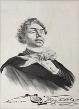 Portrait of Kozma Prutkov. Artist: Lagorio, Lev Felixovich (1827-1905)
