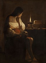 The Repentant Mary Magdalene. Artist: La Tour, Georges, de (1583-1652)