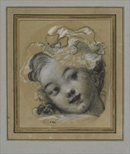 Girl with Bonnet. Artist: Fragonard, Jean Honoré (1732-1806)