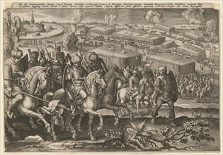 The Siege of Vienna by Turkish army, 1529. Artist: Collaert, Adriaen (1523-1618)
