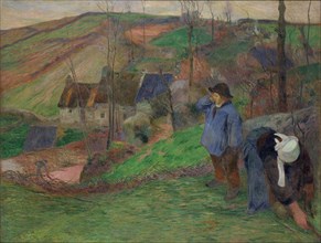 Landscape in Brittany. Artist: Gauguin, Paul Eugéne Henri (1848-1903)