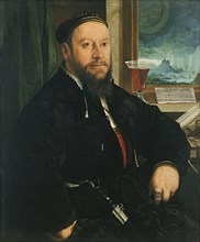 Portrait of Matthäus Schwarz. Artist: Amberger, Christoph (ca. 1500-1562)