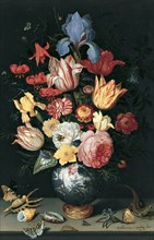 Chinese Vase with Flowers, Shells and Insects. Artist: Ast, Balthasar, van der (1593/4-1657)