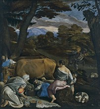 The Parable of the Sower. Artist: Bassano, Jacopo, il vecchio (ca. 1510-1592)