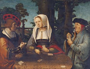 The Card Players. Artist: Leyden, Lucas, van (1489/94-1533)
