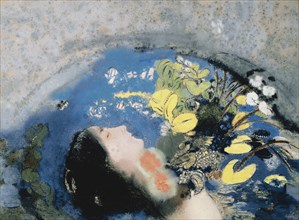 Drowning of Ophelia. Artist: Redon, Odilon (1840-1916)