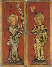 The Annunciation. Triptych of The Holy Face. Artist: Master Bertram (ca 1340-ca 1415)