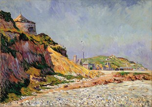 Port-en-Bessin, The Beach. Artist: Signac, Paul (1863-1935)