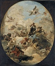 The Apotheosis of Hercules. Artist: Tiepolo, Giandomenico (1727-1804)
