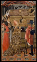 Princess Eudoxia before the Tomb of Saint Stephen. Artist: Vergós Family (active End of 15th cen.y)