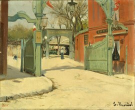Entrance to the Park of the Moulin de la Galette. Artist: Rusiñol, Santiago (1861-1931)