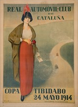 Real Automóvil Club de Cataluña (Poster). Artist: Casas, Ramon (1866-1932)