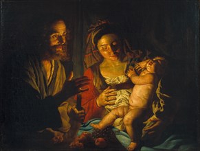 The Holy Family. Artist: Stomer, Matthias (ca.1600-after 1650)