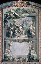 Louis XV gives peace to Europe. Artist: Le Moyne, François (1688-1737)