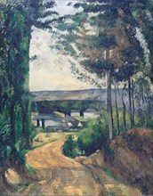 Road leading to the lake. Artist: Cézanne, Paul (1839-1906)