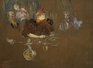 At the Table of Monsieur and Madame Natanson. Artist: Toulouse-Lautrec, Henri, de (1864-1901)