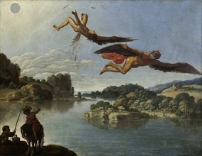 The Fall of Icarus. Artist: Saraceni, Carlo (1579-1620)