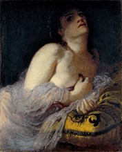 The Death of Cleopatra (first version). Artist: Böcklin, Arnold (1827-1901)