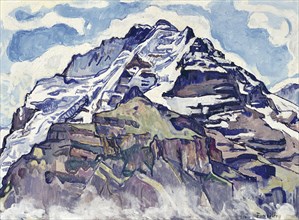 The Jungfrau, as Seen from Muerren. Artist: Hodler, Ferdinand (1853-1918)