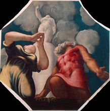Deucalion and Pyrrha. Artist: Tintoretto, Jacopo (1518-1594)