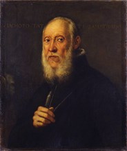 Portrait of the sculptor Jacopo Sansovino (1486-1570). Artist: Tintoretto, Jacopo (1518-1594)