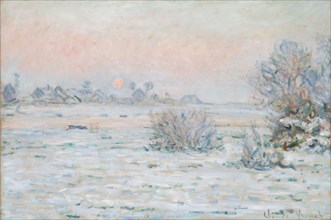 Winter Sun at Lavacourt. Artist: Monet, Claude (1840-1926)