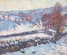 Snowy Landscape at Crozant. Artist: Guillaumin, Jean-Baptiste Armand (1841-1927)