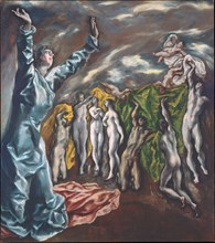 The Vision of Saint John. Artist: El Greco, Dominico (1541-1614)