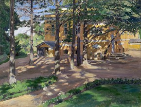 Savva Mamontov's Estate Abramtsevo. Artist: Vinogradov, Sergei Arsenyevich (1869-1938)