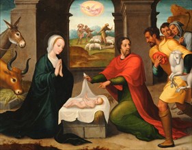 The Adoration of the Shepherds. Artist: Correa de Vivar, Juan (c. 1510-1566)