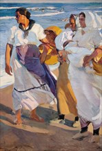 Fisherwomen from Valencia. Artist: Sorolla y Bastida, Joaquín (1863-1923)