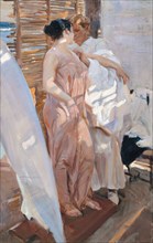 The Pink Robe. After the Bath. Artist: Sorolla y Bastida, Joaquín (1863-1923)