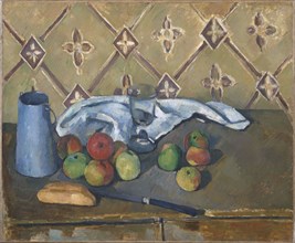 Fruit, Serviette and Milk Jug. Artist: Cézanne, Paul (1839-1906)
