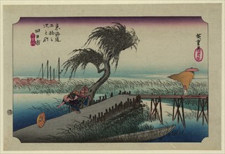 Yokkaichi (from the Fifty-Three Stations of the Tokaido Highway). Artist: Hiroshige, Utagawa (1797-1858)